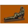 Image 2 : Hot Cast Abstract Nude Female Bronze Sculpture Tribute Moore Marble Base Statue