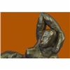 Image 5 : Hot Cast Abstract Nude Female Bronze Sculpture Tribute Moore Marble Base Statue