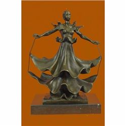 Collectible Rare Dali Dalinian Dancer Museum Quality Bronze Sculpture Statue Art