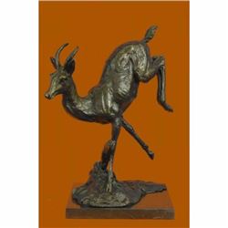 Handcrafted Bronze Sculpture Male deer Stag Hot Cast Wildlife Statue Figurine