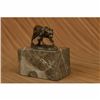 Image 3 : Signed Bugatti Panther Lioness Bronze Sculpture Bookend Book End Statue Figurine
