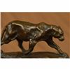 Image 4 : Signed Bugatti Panther Lioness Bronze Sculpture Bookend Book End Statue Figurine