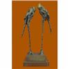Image 3 : Contemporary Romantic Parrot Couple Bronze Sculptures Limited Edition Figurine