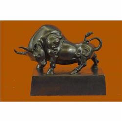 Signed Original Williams Limited Edition Bulls Bronze Sculpture Statue Figurine