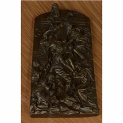 Inspiring Bronze Sculpture The Descent from the Cross Wall Mount Christ Figure