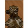 Image 4 : Signed Original Milo Female Bust Bronze Sculpture Bookend Book End Figurine