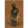 Image 1 : Caesar Vatican Art Portrait Bust Bookend Elegant Bronze Marble Statue Bookshelf