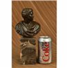 Image 2 : Caesar Vatican Art Portrait Bust Bookend Elegant Bronze Marble Statue Bookshelf