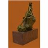 Image 4 : VINTAGE NUDE SLEEPING GIRL BRONZE SCULPTURE STATUE ART DECO HOT CAST MARBLE BASE