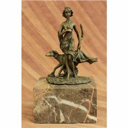 Art Deco Diana the Hunter Bronze Book End Bookend Sculpture Statue Hot Cast Sale