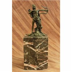Signed Original Milo Apollo Bronze Sculpture Marble Base Statue Figurine Figure
