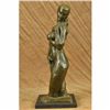 Image 2 : Signed Original Abstract Modern Art Female Torso Bronze Sculpture Marble Statue