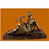 Image 1 : Stunning French Art Deco Style Female Dancer by Descomps Bronze Sculpture Statue