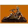Image 1 : Impressive Art Deco bronze nude with Bird by Joe Descomps 1920 Style Home Decor