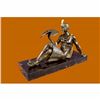 Image 2 : Impressive Art Deco bronze nude with Bird by Joe Descomps 1920 Style Home Decor
