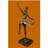 Image 1 : French Reproduction Bronze Sculpture Dancer by Molins-Balleste Marble Statue Art