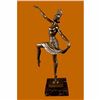 Image 2 : French Reproduction Bronze Sculpture Dancer by Molins-Balleste Marble Statue Art
