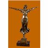 Image 1 : Signed original French Artesian Jean Patoue Free Air Dancer Bronze Sculpture Art