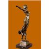 Image 2 : Signed original French Artesian Jean Patoue Free Air Dancer Bronze Sculpture Art