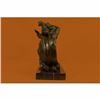 Image 5 : Art Deco Nouveau Venus on the Moon Bronze Sculpture Marble Base Statue Gift Deco