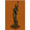 Image 4 : LRGE Original Aldo Vitaleh Arab Girl Dancing Bronze Sculpture Marble Base Statue