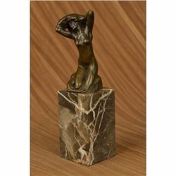 Signed Rodin Nude Female Bronze Sculpture Statue Bookend Book End Figurine Decor