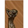 Image 5 : Signed Rodin Nude Female Bronze Sculpture Statue Bookend Book End Figurine Decor