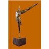 Image 3 : Signed Original Aldo Vitaleh Talented Gymnast Bronze Sculpture Marble Statue Art