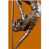 Image 5 : Signed Original Aldo Vitaleh Talented Gymnast Bronze Sculpture Marble Statue Art