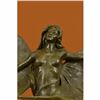 Image 5 : Cast From A Model By Renaud of a Maiden Wearing Butterfly Wings, Inscribed Statue