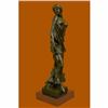 Image 2 : Signed Original Aldo Vitaleh 1920 Style Model Bronze Sculpture Marble Statue Art