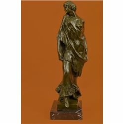 Art Deco Special Patina Vitaleh Designer Actress Bronze Sculpture Figurine Large