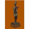 Image 2 : Handcrafted Detailed LTD EDT Female Clown Wearing only Gloves Bronze Sculpture