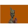 Image 5 : Handcrafted Detailed LTD EDT Female Clown Wearing only Gloves Bronze Sculpture