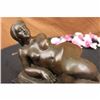 Image 3 : Sign Original Milo Tribute to Botero Nude Relaxed woman Bronze Marble