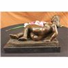 Image 4 : Sign Original Milo Tribute to Botero Nude Relaxed woman Bronze Marble