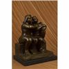 Image 1 : Signed Botero Lesbian Couple Abstract Modern Art Sculpture Marble Statue Figure