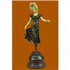 Image 1 : Signed Preiss Faux Bone and Pure Handcrafted Bronze Sculpture Sophisticated Lady