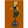 Image 3 : Signed Preiss Faux Bone and Pure Handcrafted Bronze Sculpture Sophisticated Lady