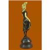 Image 4 : Signed Preiss Faux Bone and Pure Handcrafted Bronze Sculpture Sophisticated Lady