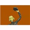 Image 5 : Hot Cast Bronze Sculpture of a Tambourine Dancer By Italian Artist Mario Nick