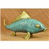 Image 3 : Signed Original Sea Bass Colorful Fish Ocean Bronze Sculpture Statue Figurine