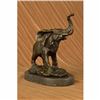 Image 1 : Signed Bugatti Laughing Elephant Symbol of Luck Bronze Sculpture Statue
