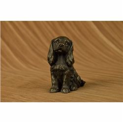 Vienna Bronze Miniature Cocker Spaniel Dog Animal Pet Trainer Bronze Sculpture