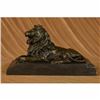 Image 1 : Hot Cast Hand Crafted African Lion Roaring Bronze Sculpture Marble Base Statue
