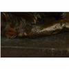 Image 6 : Hot Cast Hand Crafted African Lion Roaring Bronze Sculpture Marble Base Statue