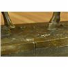 Image 6 : SIGNED ORIGINAL HORSES IN LOVE BRONZE SCULPTURE MARBLE BASE FIGURINE HOME DECOR