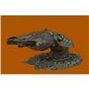Image 3 : Hot Cast Wall Mount Hound Dog With Rabbit Bronze Sculpture Statue Figurine Decor