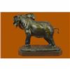 Image 3 : Massive Happy Indian Elephant Sign of Good Luck and Fortune Bronze Sculpture Art