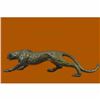 Image 2 : Extra Large Signed Original Miguel Lopez Cheetah Leopard Bronze Sculpture Statue